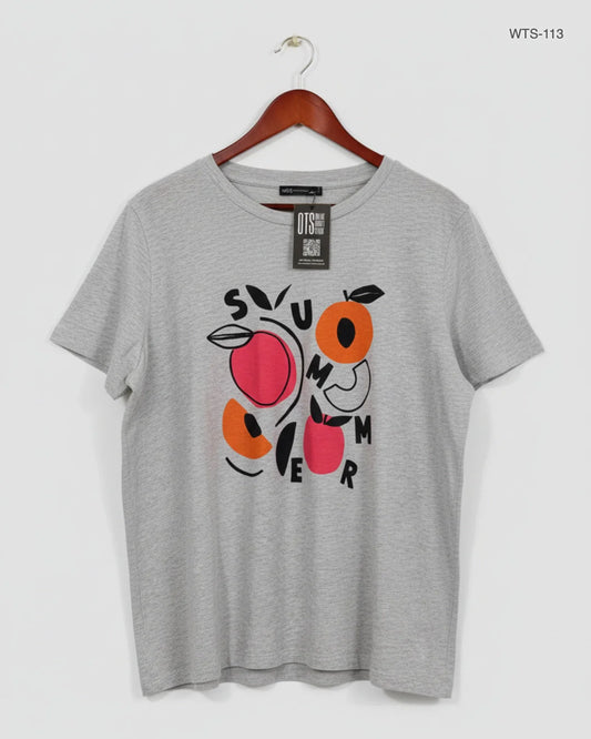 Premium Condition Womens Tshirts | Preloved Marks & Spencer | Grey Cotton | Thrift Shop for Islamabad Pakistan | OTS