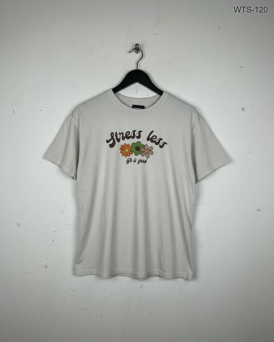 Shop Premium Womens Tshirts by Primark | Preloved Branded Clothes | Beige Cotton | | OTS Thrift Store Peshawar Pakistan