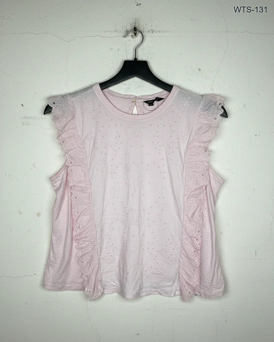 Womens Tshirts | Marks & Spencer | Preloved Branded | Teapink Cotton | Premium Plus | OTS Thrift Store Islamabad Pakistan
