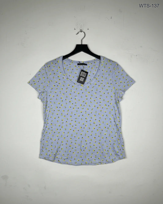 Secondhand Branded Womens Tshirts by Marks & Spencer, Violet Cotton fabric, Premium condition, for - Online Thrift Shop Islamabad Pakistan
