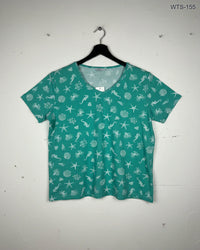 ISLE Sea Green Womens Tshirts (WTS-155)