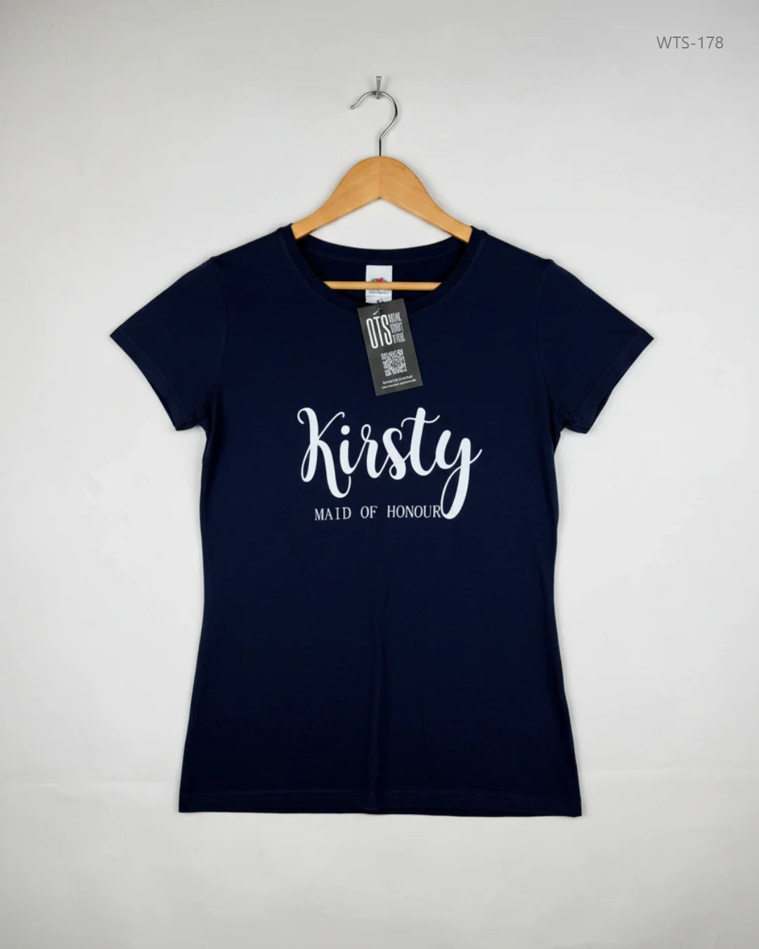 FRUIT OF THE LOOM Dark Blue Womens Tshirts (WTS-178)