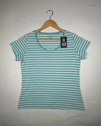 SANIYA Cyan Womens Tshirts (WTS-183)