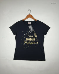 GEORGE Black Womens Tshirts (WTS-187)