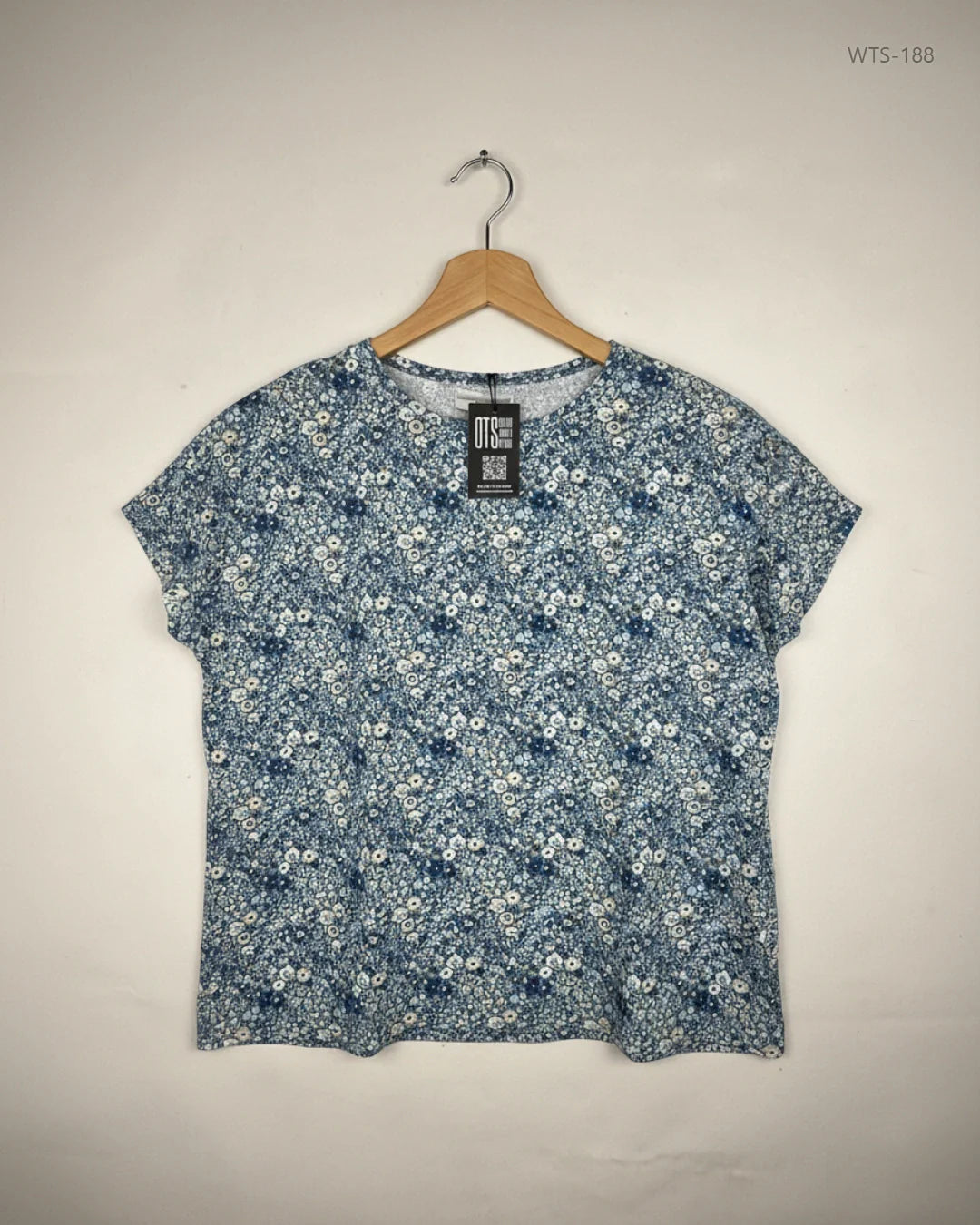 Shop Premium Womens Tshirts by ADPT | Preloved Branded Clothes | Blue Cotton | | OTS Thrift Store Lahore Pakistan