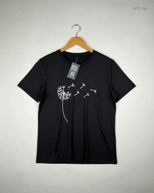 Preloved Excellent Womens Tshirts by Unknown, Black Polyester for - OTS Thrift Shop Peshawar Pakistan