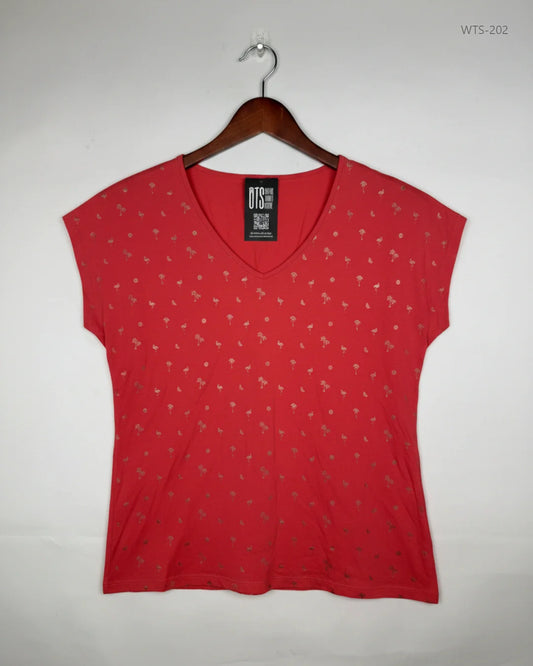 Shop Premium Womens Tshirts by Unknown | Preloved Branded Clothes | Coral Cotton | | OTS Thrift Store Lahore Pakistan