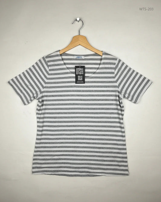 UK Imported secondhand Womens Tshirts - simply stock brand, Gray Cotton, Premium condition, for - Online Thrift Store Karachi Pakistan