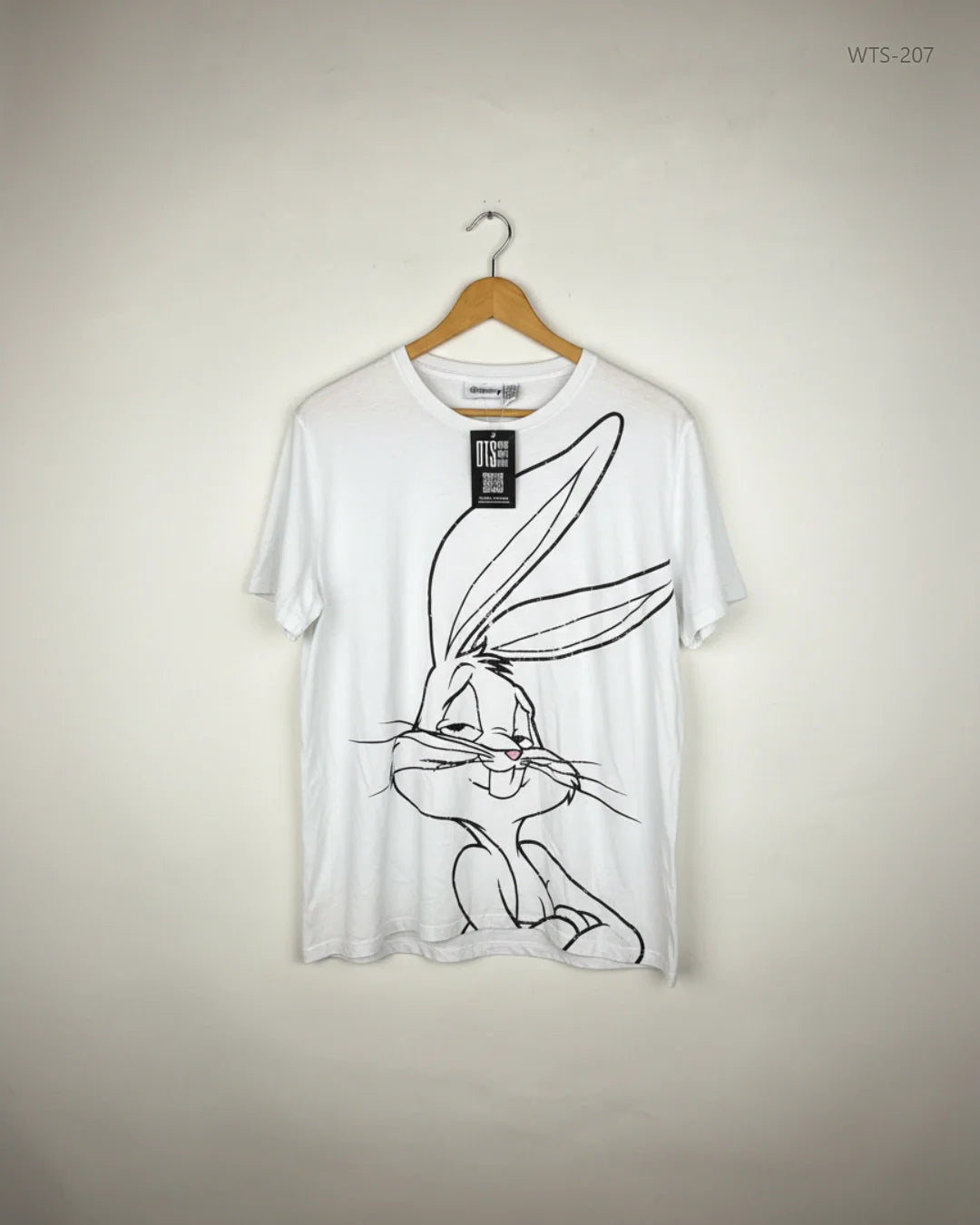LOONEY TUNES White Womens Tshirts (WTS-207)
