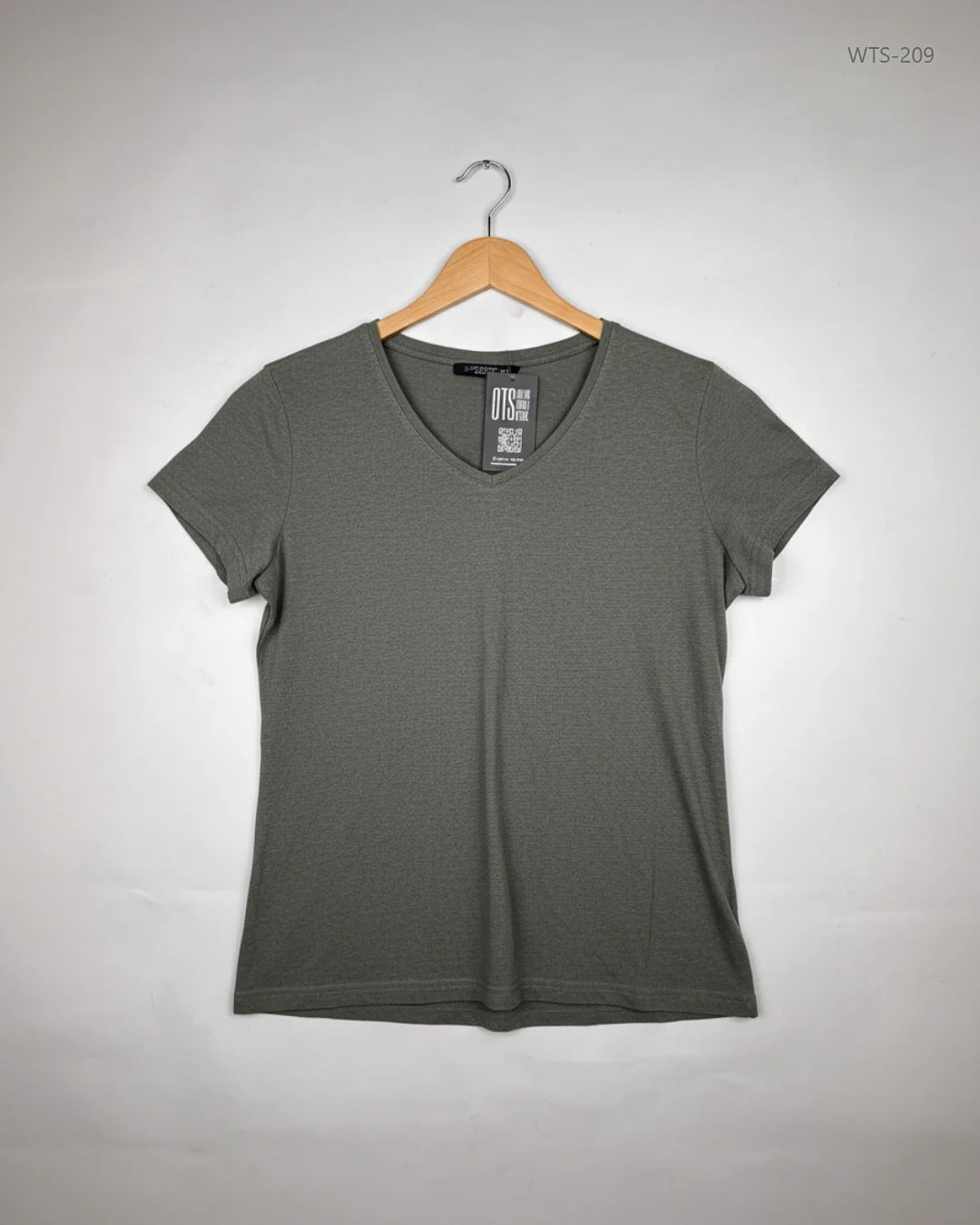 JANINA Olive Green Womens Tshirts (WTS-209)