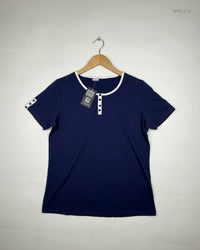 UNKNOWN Blue Womens Tshirts (WTS-215)