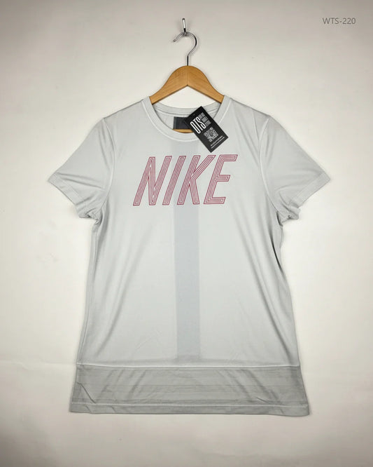 Preloved Premium Womens Tshirts by NIKE, OffWhite Polyester for - OTS Thrift Shop Lahore Pakistan