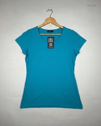 JANINA Blue Womens Tshirts (WTS-221)