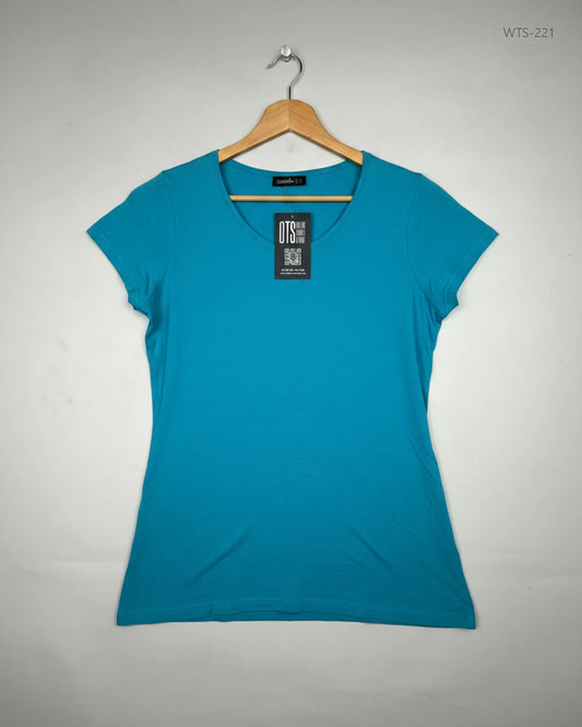 Shop Premium Womens Tshirts by Janina | Preloved Branded Clothes | Blue Cotton | | OTS Thrift Store Lahore Pakistan