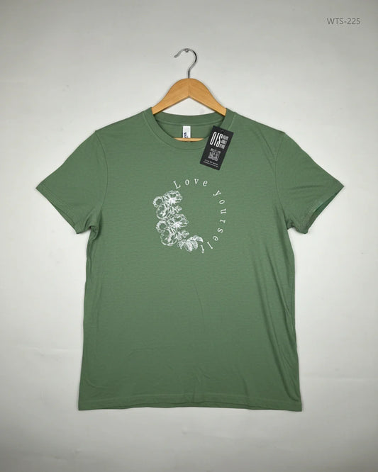 Secondhand Branded Womens Tshirts by Primark, Green Cotton fabric, Premium condition, for - Online Thrift Shop Lahore Pakistan