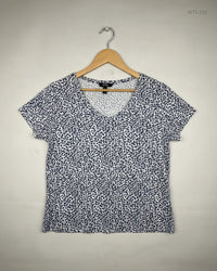 PEACOCKS Blue Womens Tshirts (WTS-232)