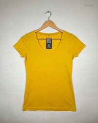 UNKNOWN Yellow Womens Tshirts (WTS-235)