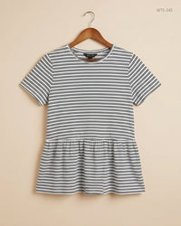 NEW LOOK (WTS-245) Black & White Womens Tshirt