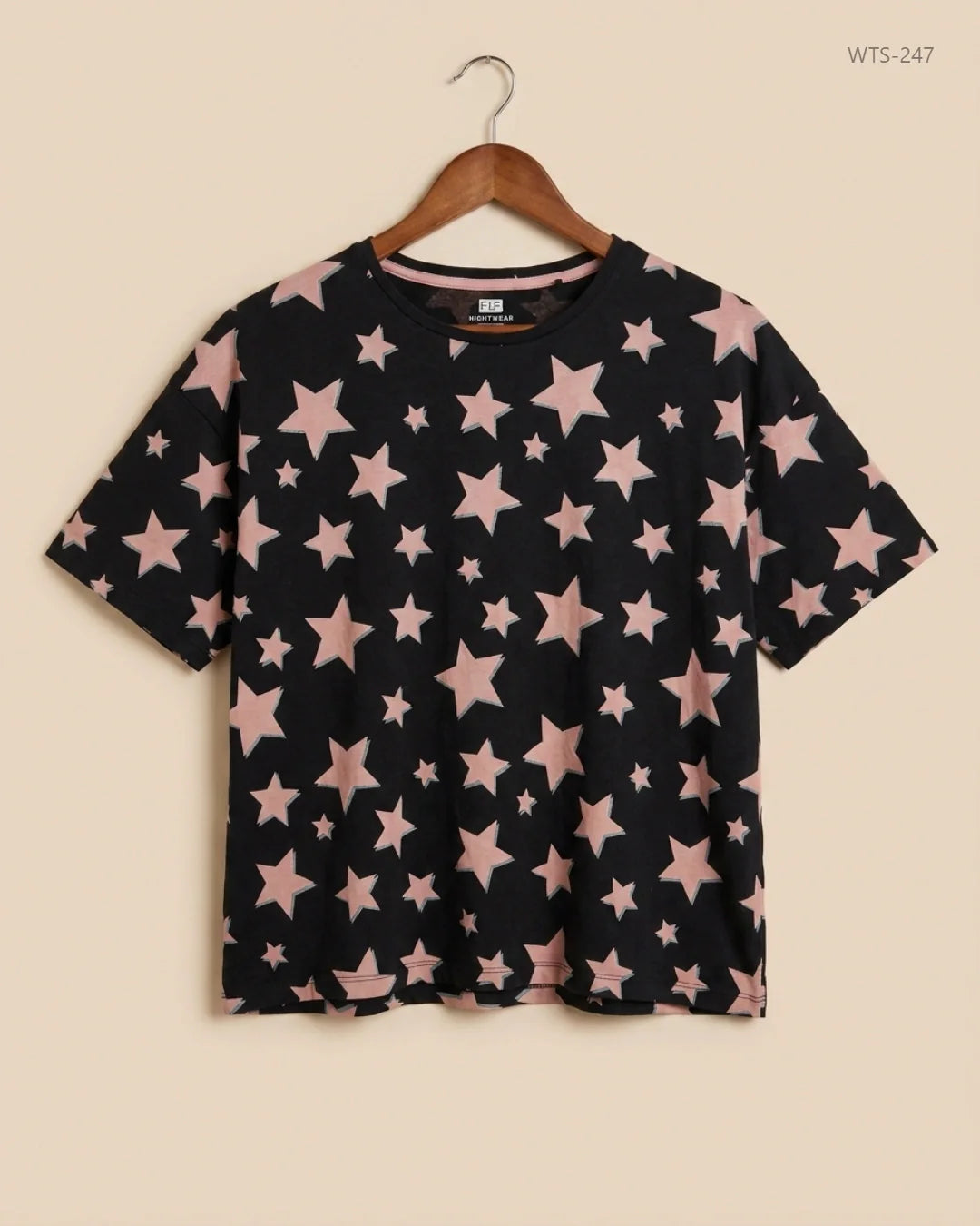 F&F (WTS-247) Black Womens Tshirt