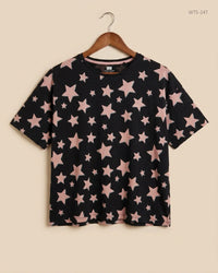 F&F (WTS-247) Black Womens Tshirt