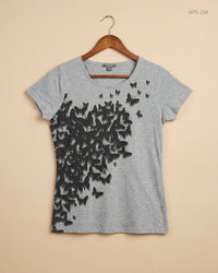 SOUTH (WTS-256) Gray Womens Tshirt