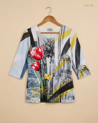 COLLECTION (WTS-276) Multi Color Womens Tshirt