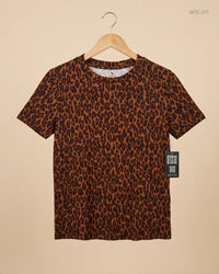 TU (WTS-277) Brown Womens Tshirt