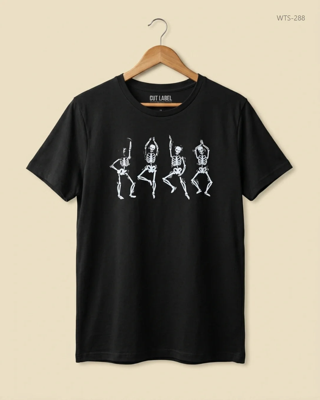 CUT LABEL (WTS-288) Black Womens Tshirt