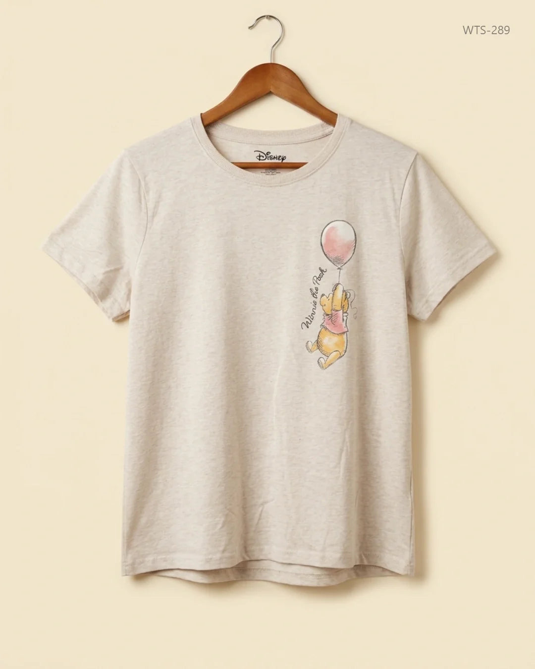 DISNEY (WTS-289) Beige Womens Tshirt