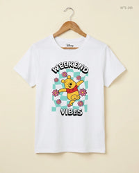 DISNEY (WTS-293) White Womens Tshirt