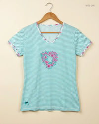 CUT LABEL (WTS-299) Multi Color Womens Tshirt