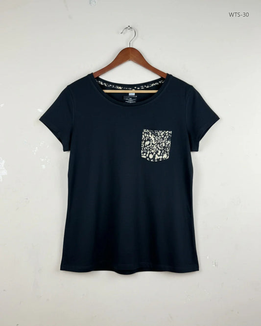 Secondhand Branded Womens Tshirts by F&F, Black Cotton fabric, Premium condition, for Women - Online Thrift Shop Peshawar Pakistan