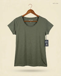 COLORS OF THE WORLD (WTS-304) Olive Green Womens Tshirt