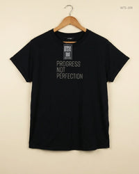 GEORGE (WTS-309) Black Womens Tshirt