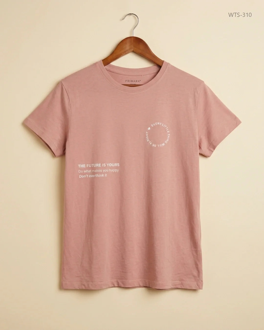 PRIMARK (WTS-310) Peach Womens Tshirt