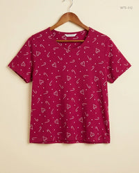 LOUNGE & SLEEPWEAR (WTS-312) Ruby Womens Tshirt