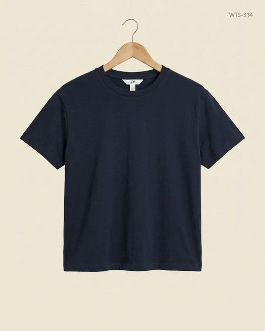 Womens Tshirts | H&M | Preloved Branded | Black Cotton | Premium | OTS Thrift Store Karachi Pakistan