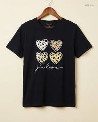 NEW LOOK (WTS-316) Black Womens Tshirt