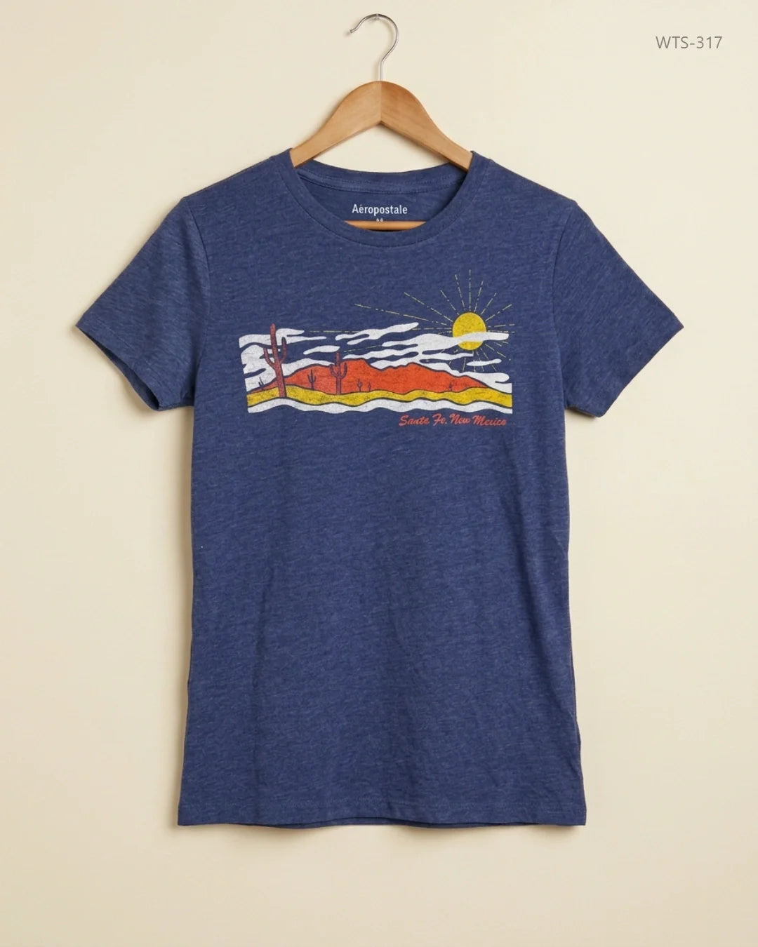 Womens Tshirts | Aeropostale | Preloved Branded | Navy Blue Cotton | Premium | OTS Thrift Store Lahore Pakistan
