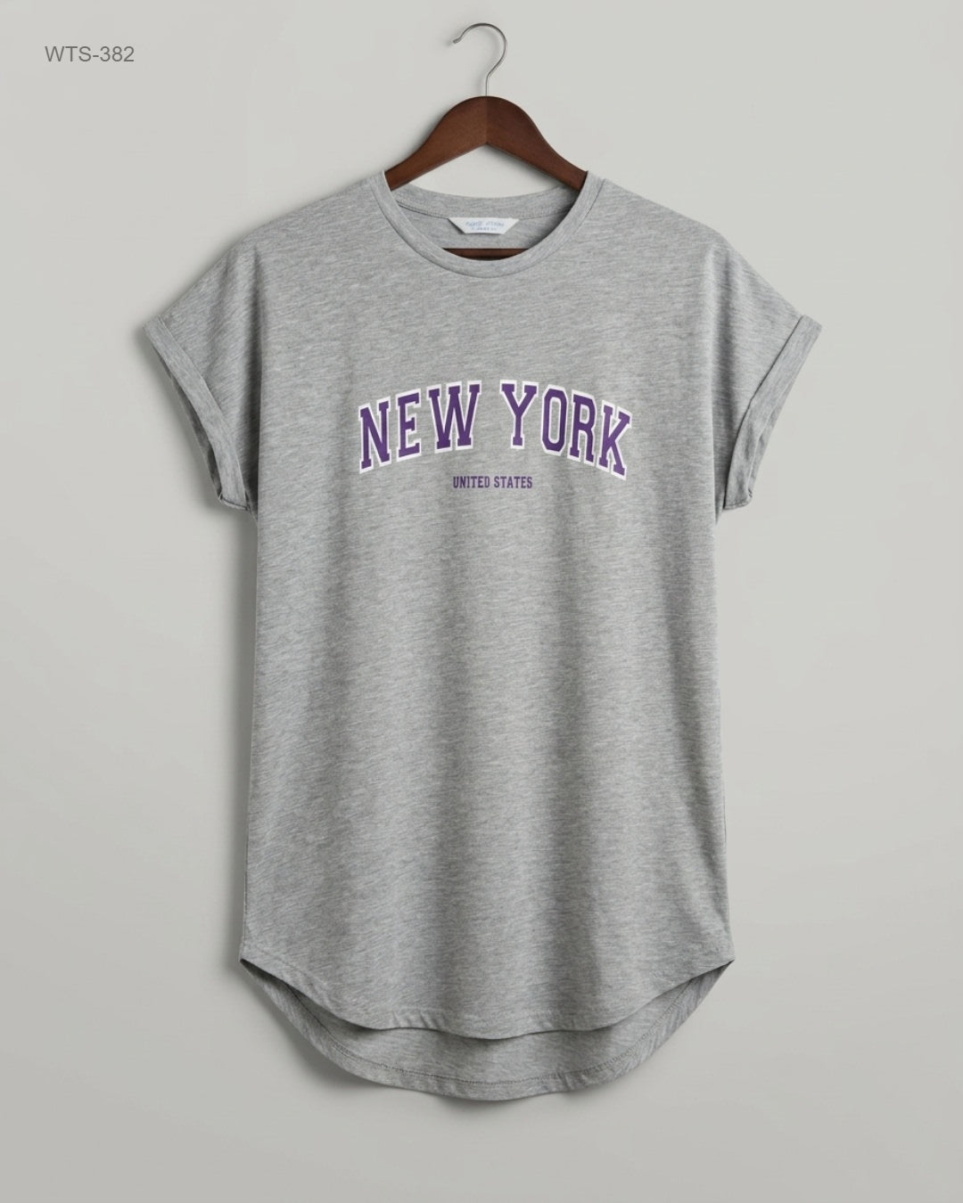 Primark (WTS-382) Longline Graphic T-Shirt