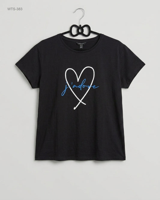 Shop Premium Womens Tshirts by New Look | Preloved Branded Clothes | Black Cotton | Womens | OTS Thrift Store Islamabad Pakistan
