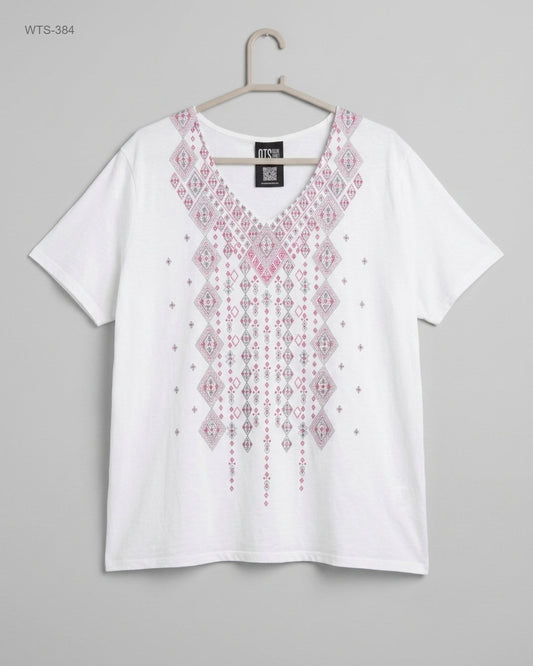 Premium Condition Womens Tshirts | Preloved CUT LABEL | White Cotton | Thrift Shop for Womens Peshawar Pakistan | OTS