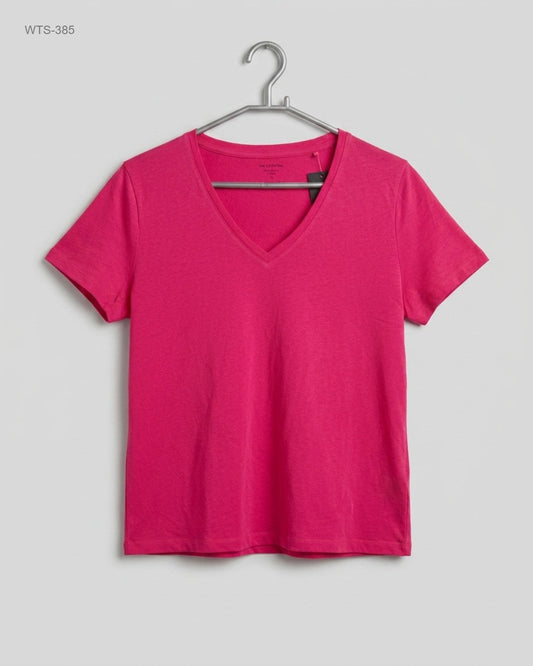 Preloved Excellent Womens Tshirts by M&S, Pink Cotton for Womens - OTS Thrift Shop Peshawar Pakistan