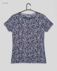 M&S (WTS-388) Animal Print Crewneck Tee