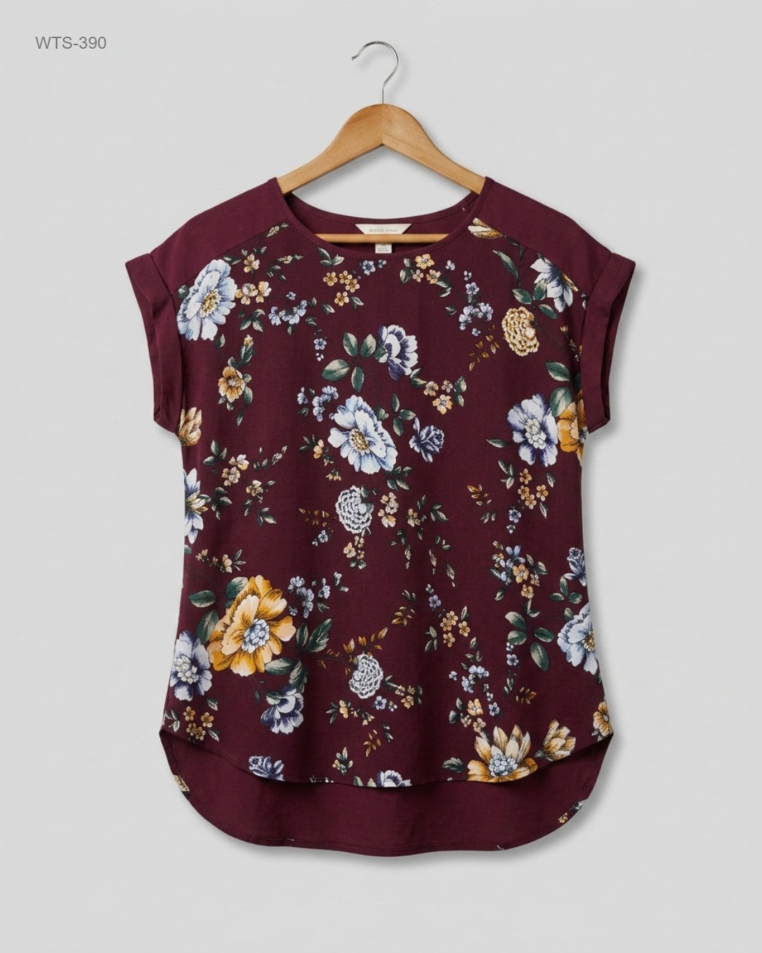 F&F (WTS-390) Floral Short-Sleeved Blouse