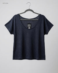 VERO MODA (WTS-394) Wide-Neck Heathered Tee