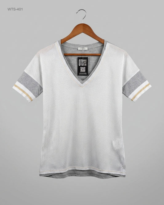 UK Imported secondhand Womens Tshirts - Malvin brand, Gray Polyester, Premium condition, for Womens - Online Thrift Store Peshawar Pakistan