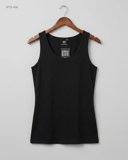 Shop Premium Womens Tshirts by H&M | Preloved Branded Clothes | Black Cotton | Womens | OTS Thrift Store Lahore Pakistan