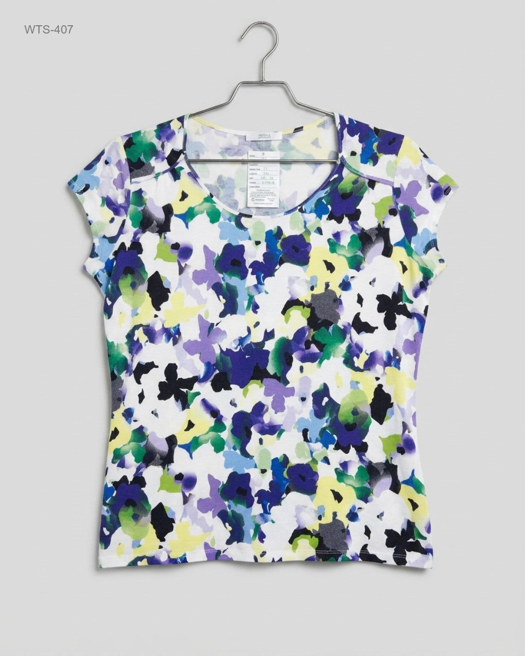 Marks & Spencer (WTS-407) Floral Scoop Neck Top