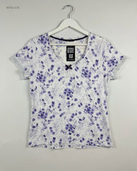 JASPER (WTS-415) Floral Scoop-Neck T-Shirt